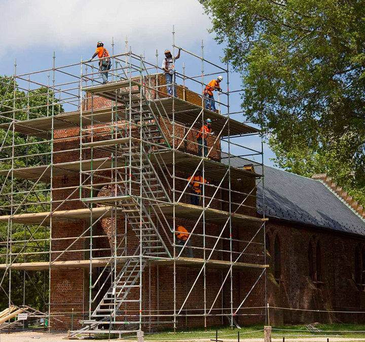 St Peters Church, Huddersfield (Step Access Scaffolding)